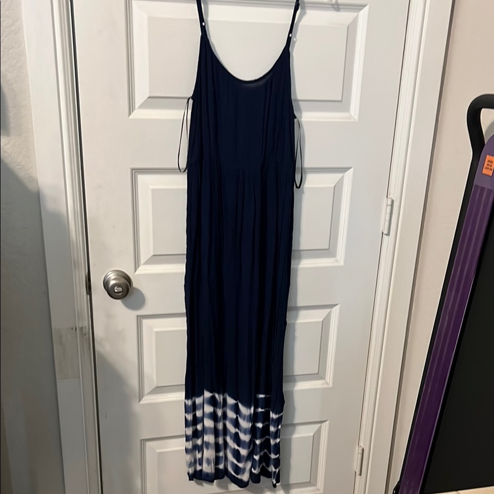 Stylish Navy Blue Maxi Dress